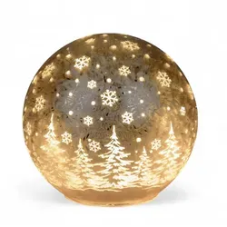 formano LED Dekolicht Glas-Kugel Frosty-Champagner 12cm von formano