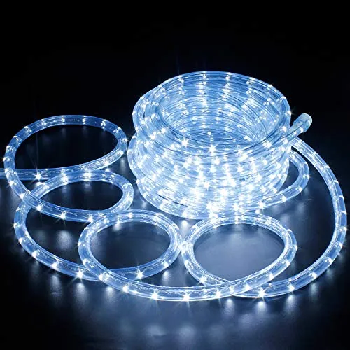 Forever Speed 10M LED Lichterschlauch Außen,360LEDs Wasserfest LED Lichtschlauc Schlauch Außen Innen für Weihnachten,Hochzeit, Dach,Zaun Dekoration Beleuchtung Kaltweiß IP65