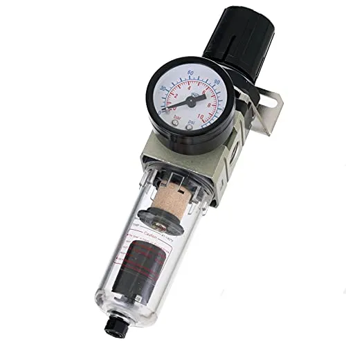 TC TECHNIC Luftfilter mit Reduzierstück Maximaler Betriebsdruck 10 bar Verhindert Rostflecken Schlauchschäden Maximaler Luftstrom 500 l/min Gewindegröße 1/4