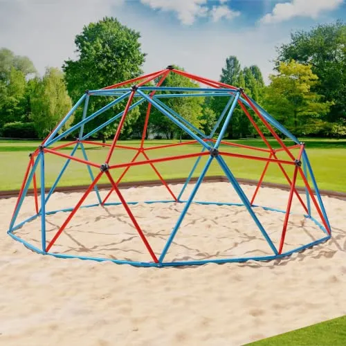 VESKA Klettergerüst DomeClimber 10FT - Kletterspaß für Kinder - Schaukeln: Robustes Klettergerüst aus rostfreiem Stahl, ideal für bis zu 4 Kinder, witterungsbeständig und ganzjährig nutzbar.