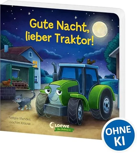 Gute Nacht, lieber Traktor! in blau von LOEWE