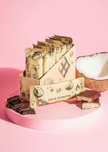 KoRo - Schoko-Kokos-Riegel - 10 x 30 g - Idealer Snack für zwischendurch - Vegan - Glutenfrei - Ohne Palmöl