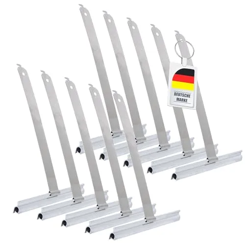 ECENCE 10 Stück Maxi Rolladen Aufhängefeder in silber von ECENCE