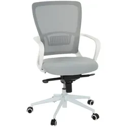 hjh OFFICE ESTRIA Bürostuhl - Stylischer Bürostuhl mit einzigartigem Design aus Stoff und Netzstoff, ideal für ein modernes Home Office und bietet optimalen Komfort durch integrierte Armlehnen.