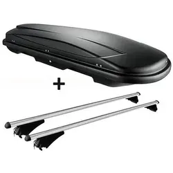 Dachbox VDPJUXT600Ltr + Alu-Relingträger für Ford Galaxy II (11-15)