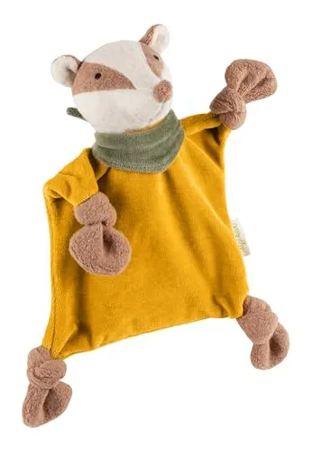 Sigikid Schnuffeltuch Dachs, grün - ca. 22 cm - Schmusetuch mit Dachs-Motiv, ideal zum Kuscheln und Trösten für Babys, weich und knuddelig für Geborgenheit.