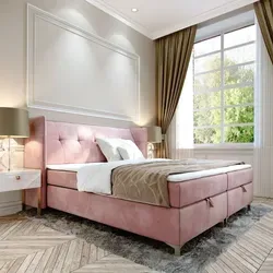 Boxspringbett Doppelbett LIND - 160x200cm Bett mit Bonellmatratze, mit Bettkasten für Bettwäsche und Topper. EIN Bett mit einem klassischen, kont...