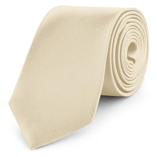 Ladeheid Herren Breite Krawatte KP-8 (150cm x 8cm, Beige36)