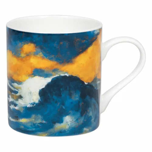 Könitz Becher Hohe Sturzwelle - Emil Nolde, Tasse, New Bone China, Blau, 385 ml
