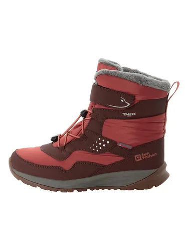 Winterboots JACK WOLFSKIN POLAR BEAR-G TEXAPORE HIGH VC K - Wanderschuhe für Damen, knöchelhoch, wasserdicht & gefüttert, ideal für kalte Tage und Schnee, mit rutschfester Laufsohle und einfachem Klettverschluss für schnellen Einstieg.