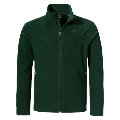 Schöffel Fleecejacke Style Qutang Men dark jade (6965) 52 - Fleecejacke für Männer, ideal für Wanderungen mit leichtem Tecnopile-Material, das Wärme und Bewegungsfreiheit bietet. Hergestellt aus recyceltem Material für umweltfreundliche Outdoor-Abenteuer.
