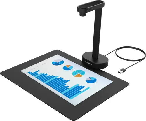 VIISAN Dokumentenscanner 16MP USB - A4 Scannen, OCR & TTS Tech - Scanner für A4-Dokumente mit 16MP Auflösung, ultraschnellem Scannen und einzigartiger Text-to-Speech-Funktion - ideal für Fernunterricht und barrierefreies Lernen.