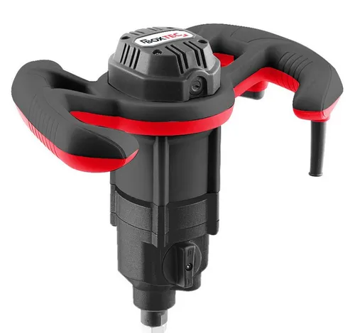 BOXTEC MXE MIXER 1600W - Rührwerk für Mörtel und Baustellen, kraftvoller 1600W Motor mit 2 Gängen für schnelles Rühren, ergonomischer Handgriff für maximalen Komfort.