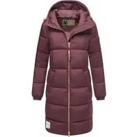 MARIKOO Damen Winterjacke N024 - Stylische Steppjacke mit gefütterter Kapuze - Funktionsjacke für Damen, lang geschnitten, bietet perfekten Schutz gegen Kälte und Wind mit 4 praktischen Taschen und warmem Tragekomfort.