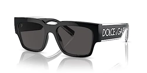 D&G Dolce & Gabbana DG6184 Sonnenbrille - Sportbrillen für Unisex Erwachsene mit getönten Gläsern, stilvollem schwarzen Rahmen und hochwertiger italienischer Verarbeitung.