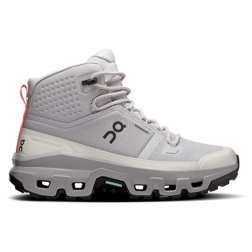 On Cloudrock Mid Waterproof Damen Wanderschuhe - Hellgrau - Größe 7,5 - Robuste Damen Wanderschuhe mit wasserdichter Membran, ideal für Outdoor-Abenteuer und optimalen Tragekomfort.