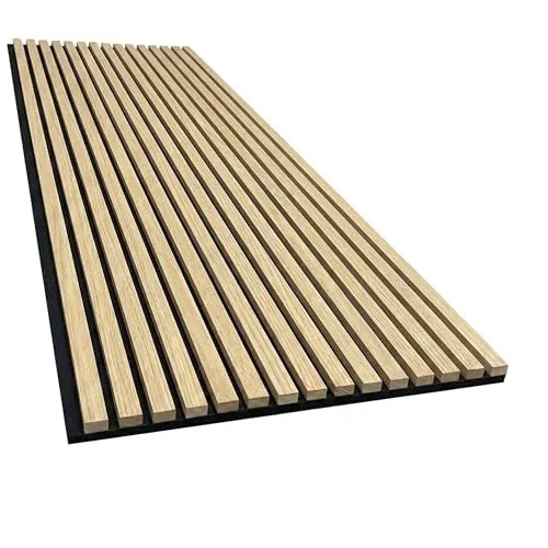 Akustikpaneel Holzfurnier Eiche - 2700x600 mm - 2 Stück - ✨ Hochwertiges Akustikpaneel für stilvolle Raumgestaltung. Verbessern Sie die Akustik und schaffen Sie ein angenehmes Ambiente. Ideal für Wohn- und Arbeitsräume mit einfacher Montage und individueller Anpassung.
