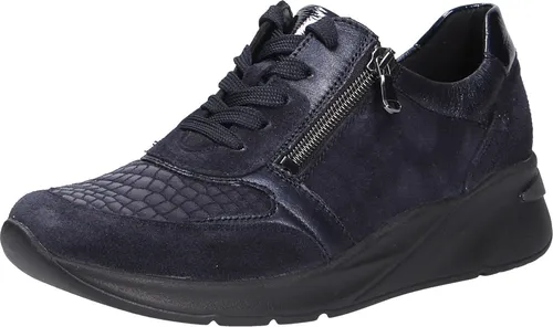 Waldläufer Komfort Schnürschuhe Damen 31363238343039 - Bequeme Sneakers in Dunkelblau - Wanderschuhe mit herausnehmbarem Fußbett für individuelle Anpassung und optimalen Komfort. Ideal für breite Füße (Weite H) und vielseitig kombinierbar.
