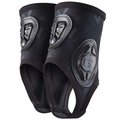 G-FORM Knöchelschutz Pro-X - Schwarz L-XL - Schienbeinschoner & Stutzen mit SmartFlexTM Aktivschaum, der flexibel beim Fahren und starr bei Aufprall ist. Ideal für MTB, BMX und mehr, bietet optimalen Schutz und hohen Komfort.