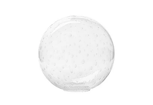 Kugelglas Lampenglas klar Blasenglas Ø 25cm ohne Kragen