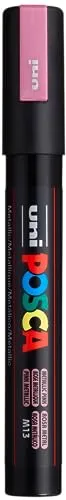 POSCA 182589 -POSCA Marker mit mittelfeiner Rundspitze, rosa metallic