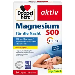 Doppelherz Magnesium 500 Nacht DEPOT 30 St