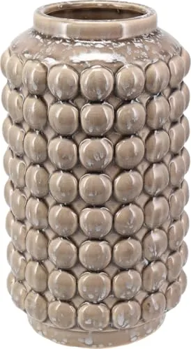 Vase Kiera mit Bubble-Effekt beige ca. 27 cm hoch in beige von 2474U