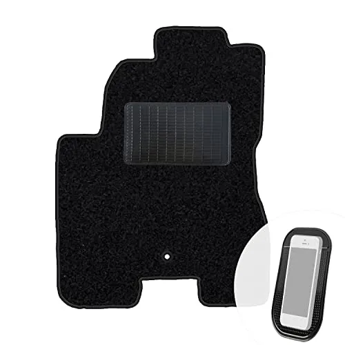 moto-MOLTICO Fahrer Fußmatte Auto Velours Fahrerseite Autoteppiche Schwarz Fahrermatte 1-teilig passend für Hyundai Tucson 2004-2009