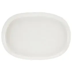 CreaTable Servierplatte Uno - Ovales Steinzeug mit Seidenmatte Spezialglasur - Servierplatte: Ovales Designerstück (Ø 33 cm) mit minimalistischer Eleganz. Die seidenmatte Glasur sorgt für eine markante Optik und ist spülmaschinen- sowie mikrowellengeeignet.