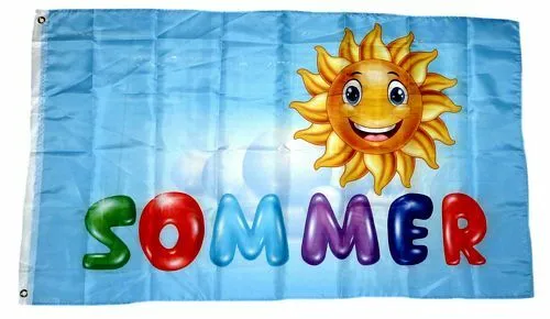 Flagge / Fahne Sommer Sonne Hissflagge 90 x 150 cm