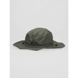 Quiksilver BUSHMASTER Hut Herren THYMES - Stylischer Baumwoll-Twill Hut für Herren mit verstellbarem Riemen und direkter Stickerei – perfekt für Outdoor-Aktivitäten und sonnige Tage.