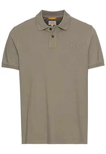 Camel Active Poloshirt Khaki 4XL - Herren Plussize - Herren Plussize Poloshirt von Camel Active in Khaki, aus 100% Baumwolle, mit Polokragen und stickerei. Ideal für stilvolle Freizeitlooks.