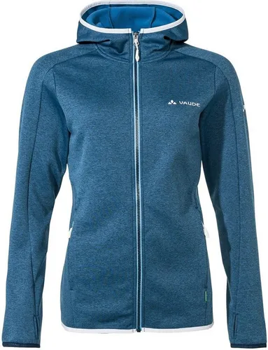 VAUDE Women's Valsorda Fleece Hoody Ultramarine 36 - Wanderjacke mit 4-Wege-Stretch, angerauter Innenseite und elastischen Lycra-Bändern für optimalen Komfort und Bewegungsfreiheit beim Wandern.