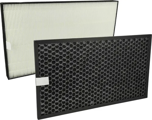 vhbw 2-teiliges Filter-Set Ersatz für Sharp 4974019805641, FZD40DFE für Luftreiniger