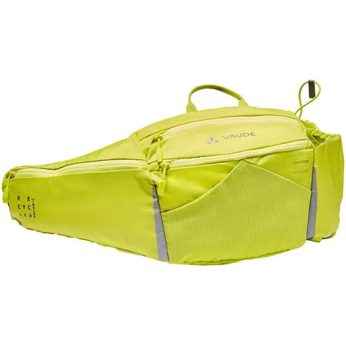 VAUDE Big Attendant Bauchtasche in bright green - Gürteltasche für Wandern und Laufen; mit elastischer Einstecktasche und 2 großen Reißverschlusstaschen für optimalen Stauraum und Komfort.