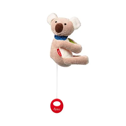 SIGIKID 42416 Hängespieluhr Koala Musik Mädchen und Jungen Babyspielzeug empfohlen ab Geburt grau