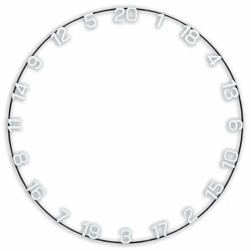 Unicorn Ultra-Vis Large Number Ring 1 Stck (07888) - Dart Zubehör für präzise Zielgenauigkeit, leuchtende Farben für bessere Sichtbarkeit beim Spielen.