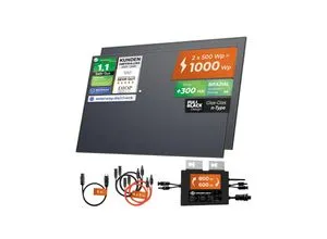 Solarway 1000W Balkonkraftwerk mit 800W Wechselrichter