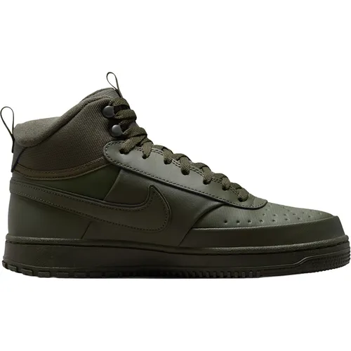 Nike Herren Court Vision Mid Wntr Sneaker – Cargo Khaki, 42 EU - Herren-Sneaker mit hochwertigem Material, ideal für den Winter und bietet besonderen Komfort und Stil.