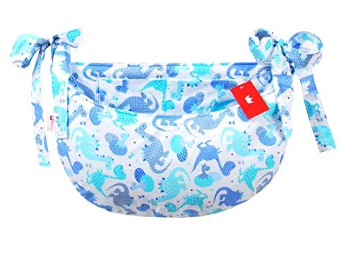 BABYLUX Babybetttasche Organizer BETTTASCHE Spielzeugtasche Tasche Babybett (100. Dino Blau)