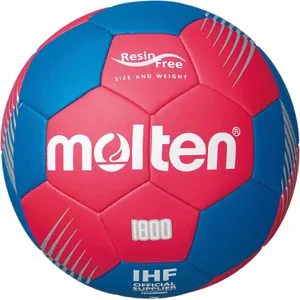 Molten Handball H2F1800-RB, Größe 2, blau/rot, 325 Gramm, Trainingsball