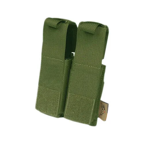 FLYYE TAKTISCHE DOPPEL.45 PISTOLE MAGAZIN AMMO POUCH AIRSOFT MOLLE OLIV DRAB OD