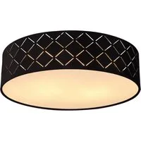 Globo Decken Strahler Leuchte rund schwarz mit gold Dekor von Globo