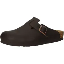 Rohde Damen Pantolette Clog Leder Schnalle robust kombifreundlich Alba 6073 - Braun - Größe 39 - Komfortable Damen Pantolette aus hochwertigem Leder, mit verstellbarer Schnalle und rutschfester EVA-Sohle, ideal für den Alltag und die warmen Monate.