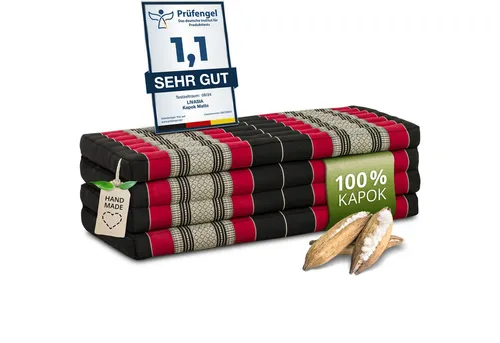 Klappmatratze Faltmatratze 110 cm breit (Classic) in rot von livasia