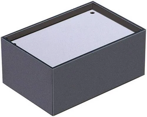TEKO BC3 Alugehäuse 163 x 118 x 84 mm - Robustes Aluminiumgehäuse in silber mit praktischem Design. Ideal für Schutz und Organisation von Kabeln und Komponenten.