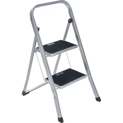 axentia Klapptritt Trittleiter - Praktische Haushaltsleiter für jeden Bedarf - Haushaltsleiter mit rutschhemmenden Stufen und Sicherheitsbügel für maximalen Komfort und Stabilität. Ideal für sicheres Arbeiten in der Höhe, platzsparend klappbar.