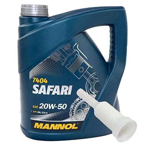 Motoröl Motor Öl MANNOL 20W-50 Safari API SN/CH-4 4 Liter mit Ausgießer