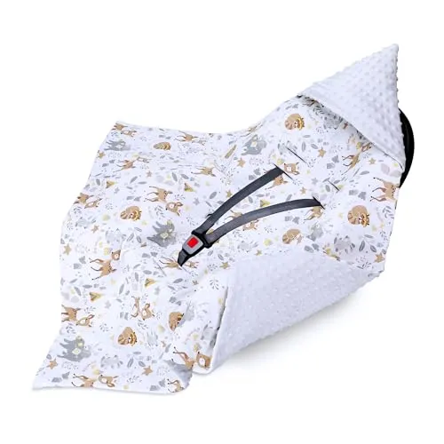 Einschlagdecke Babyschale Baby Decke 90x90 cm von Totsy Baby