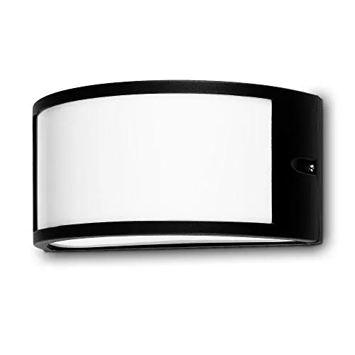 Kwazar Luminaire Außenlampe E27 max 60W Wandleuchte IP44 Aussenleuchte Wandlampe Eingangsbeleuchtung BILO Gartenleuchte Schwarz